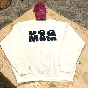 LIKE NEW— Dog Mom Sweatshirt and Ball Cap Bundle, Size XL—Hat is Adjustable